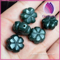 Agate bead,DIY loose beads 16 mm flower green agate bead ,prayer beads.